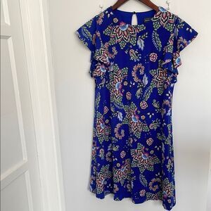 Jessica Howard Vibrant Blue Floral Dress